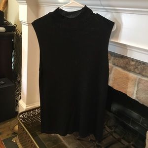 NWOT Anne Klein Black Sweater Vest with Sparkle
